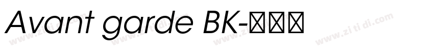 Avant garde BK字体转换